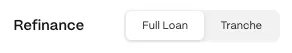 Full Loan Refinancing